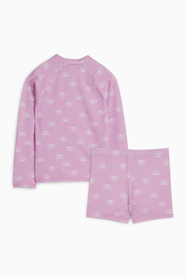 Baby Girls - Sun - UV baby swimming outfit - LYCRA® XTRA LIFE™ - 2 piece - rose