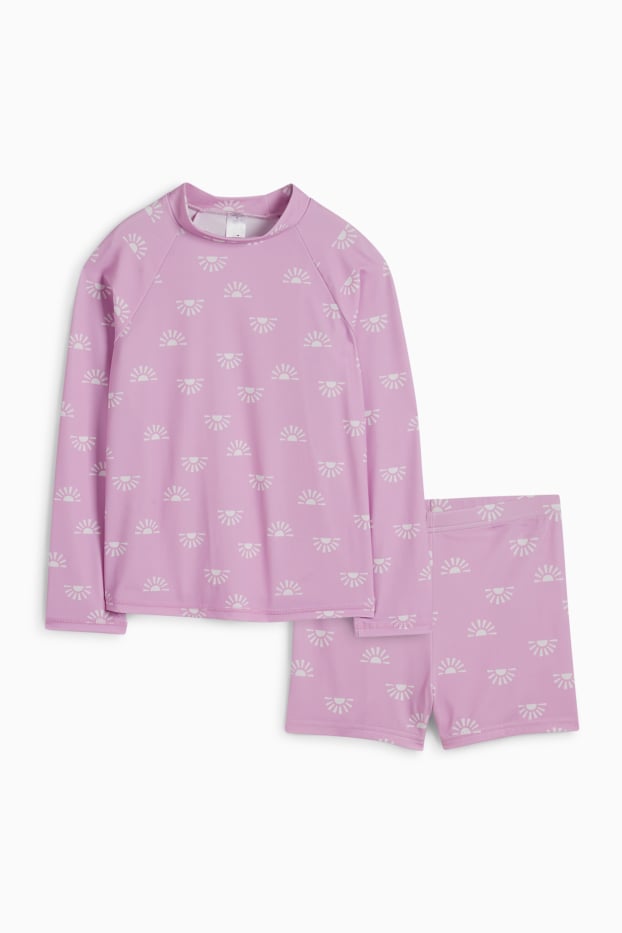 Baby Girls - Sun - UV baby swimming outfit - LYCRA® XTRA LIFE™ - 2 piece - rose