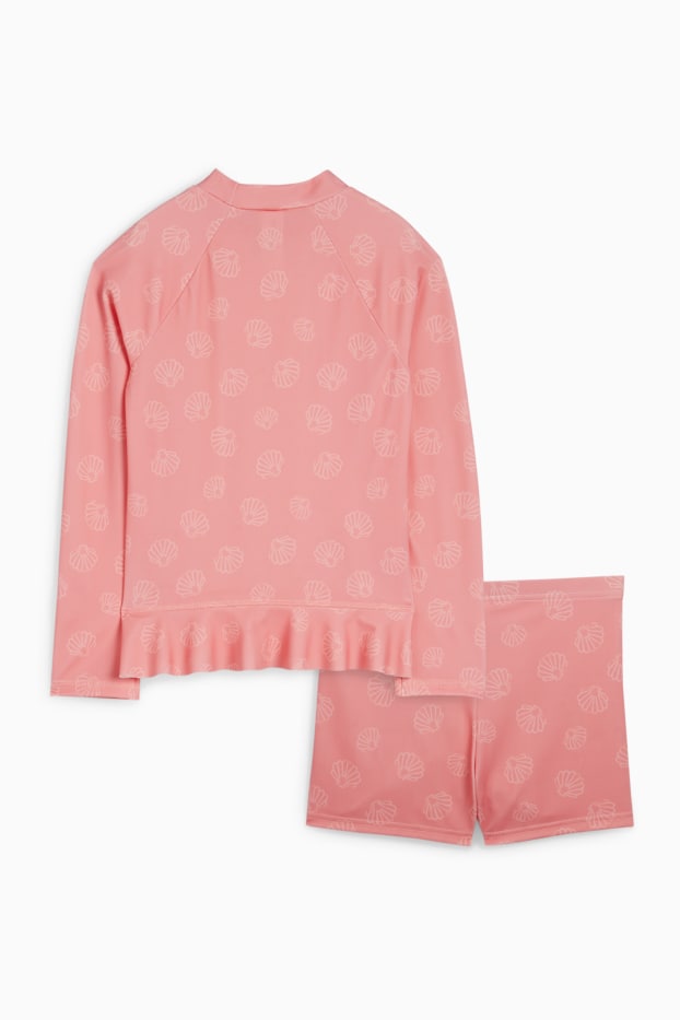 Baby Girls - Mussel - UV baby swimming outfit - LYCRA® XTRA LIFE™ - 2 piece - rose