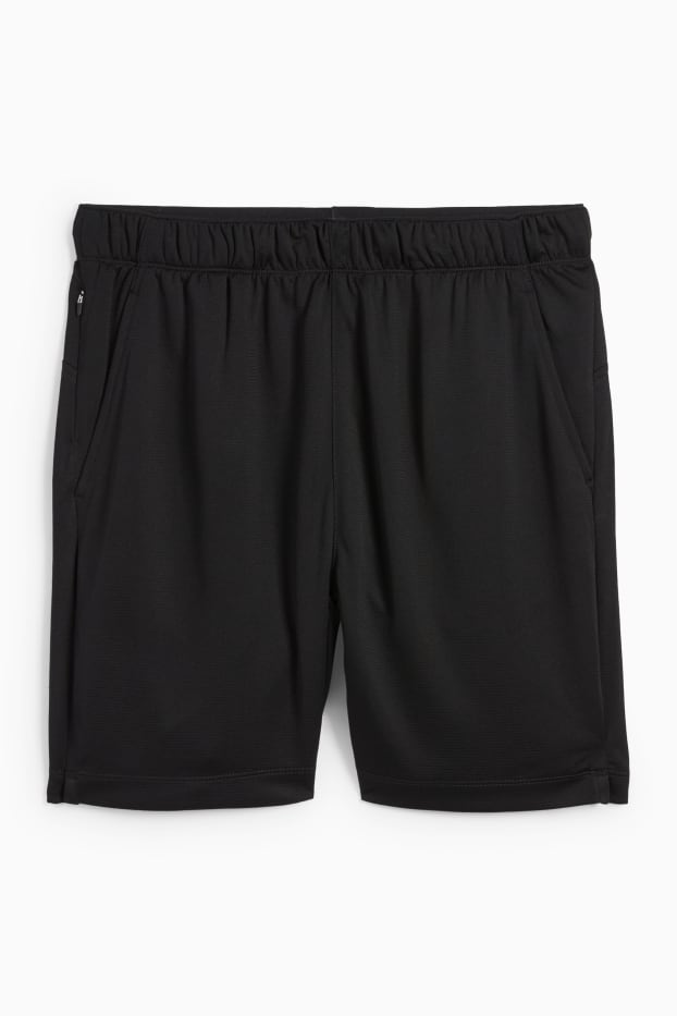 Bărbați - Pantaloni scurți funcționali - structurați - negru