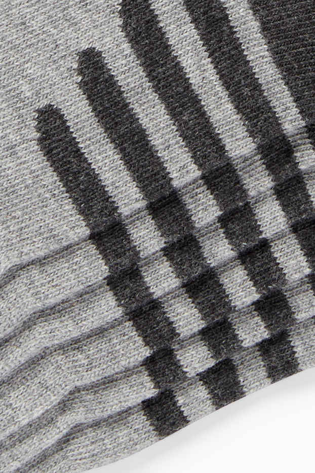 Men - Multipack of 3 - trainer socks - gray