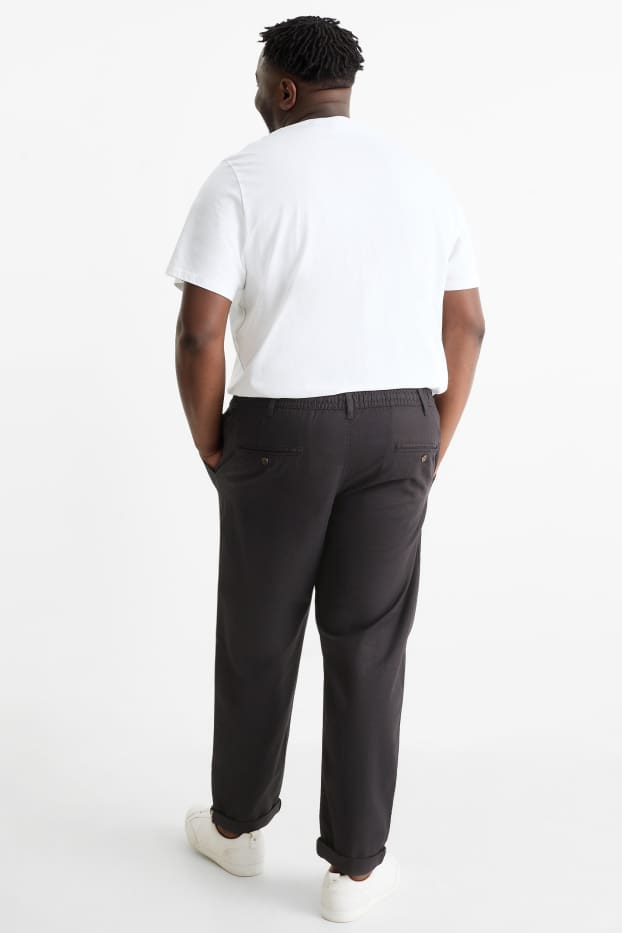 Bărbați - Chino - regular fit - negru