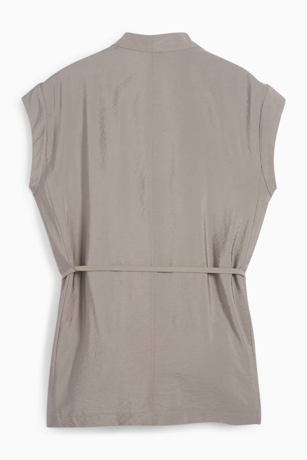 Femei - Vestă - relaxed fit - gri