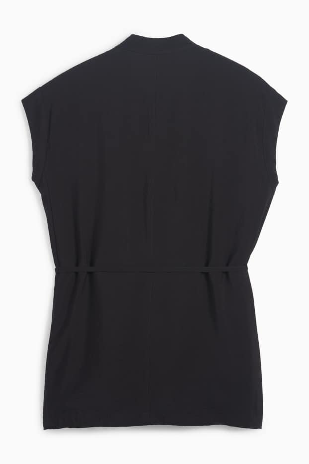 Femei - Vestă - relaxed fit - negru