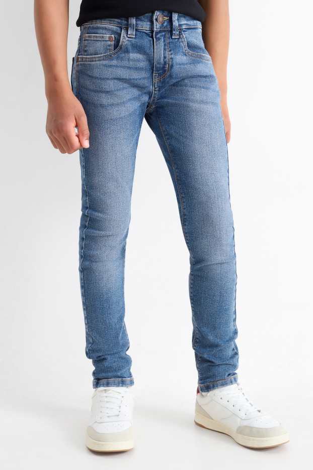 Copii - Băieți - Skinny jeans - denim-albastru