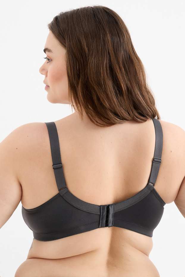 Femei - Sutien minimizer fără armătură - negru