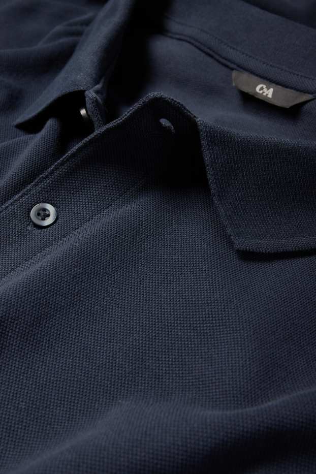 Bărbați - Tricou polo - albastru închis
