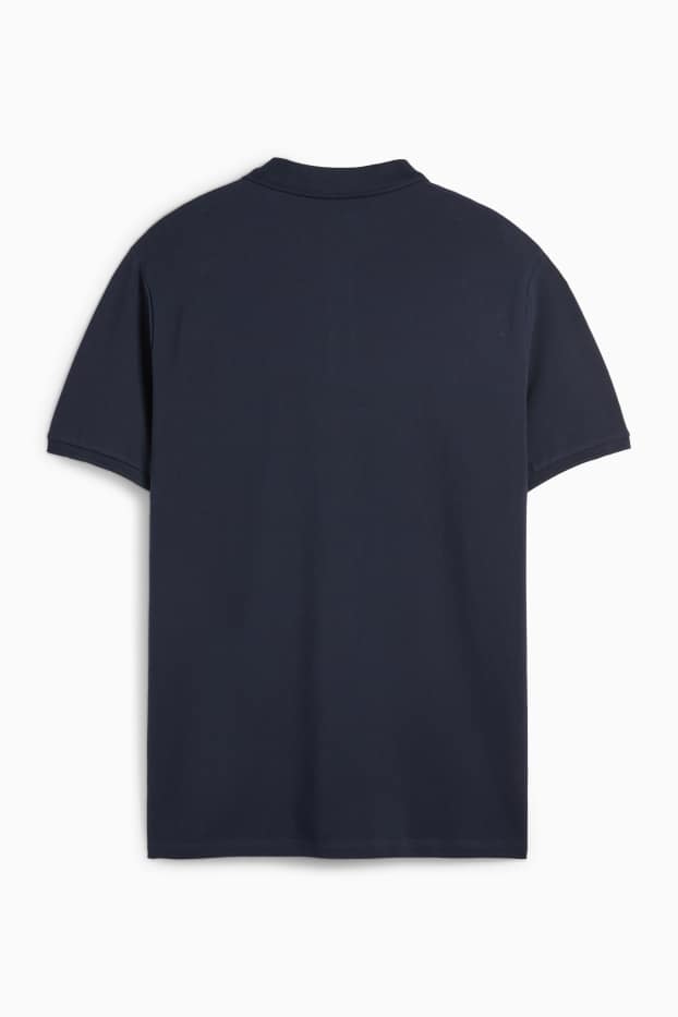 Bărbați - Tricou polo - albastru închis