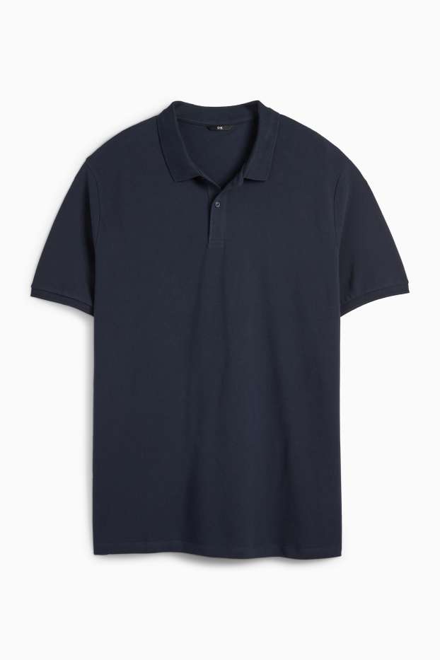 Bărbați - Tricou polo - albastru închis