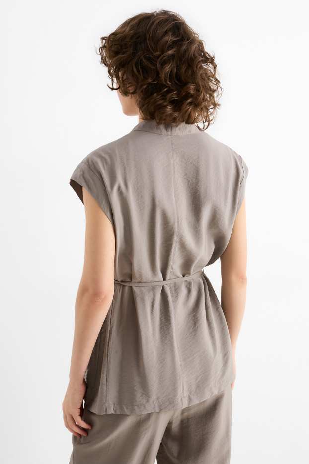 Femei - Vestă - relaxed fit - gri