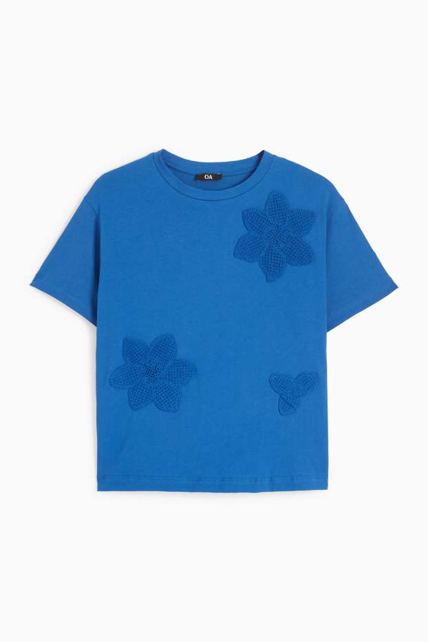 Femei - Tricou - relaxed fit - albastru închis