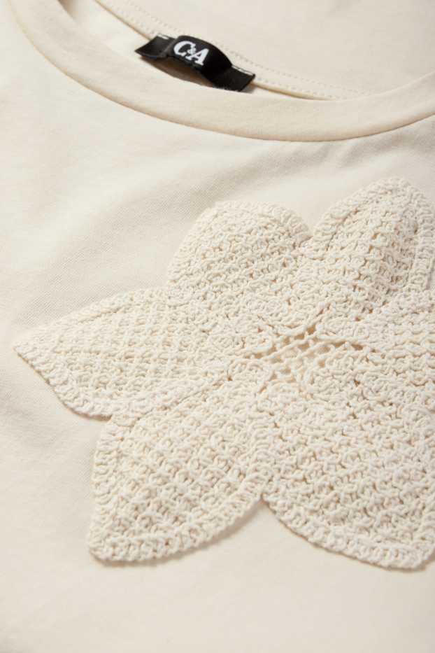 Femei - Tricou - relaxed fit - bej
