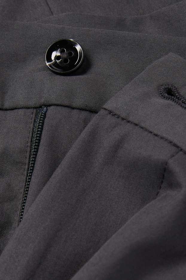 Bărbați - Pantaloni modulari - regular fit - gri închis