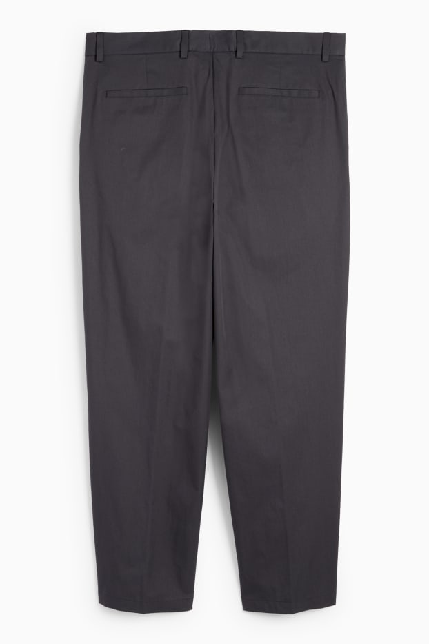 Bărbați - Pantaloni modulari - regular fit - gri închis