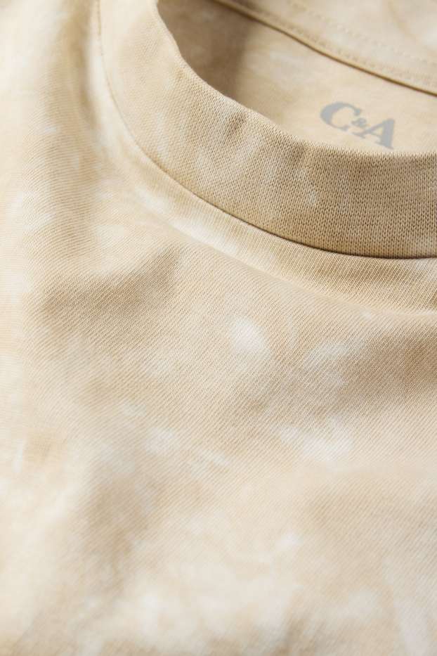 Copii - Băieți - Tricou cu mânecă scurtă - cu model - bej