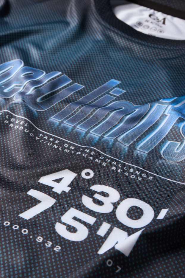 Copii - Băieți - Tricou funcțional - cu model - albastru închis