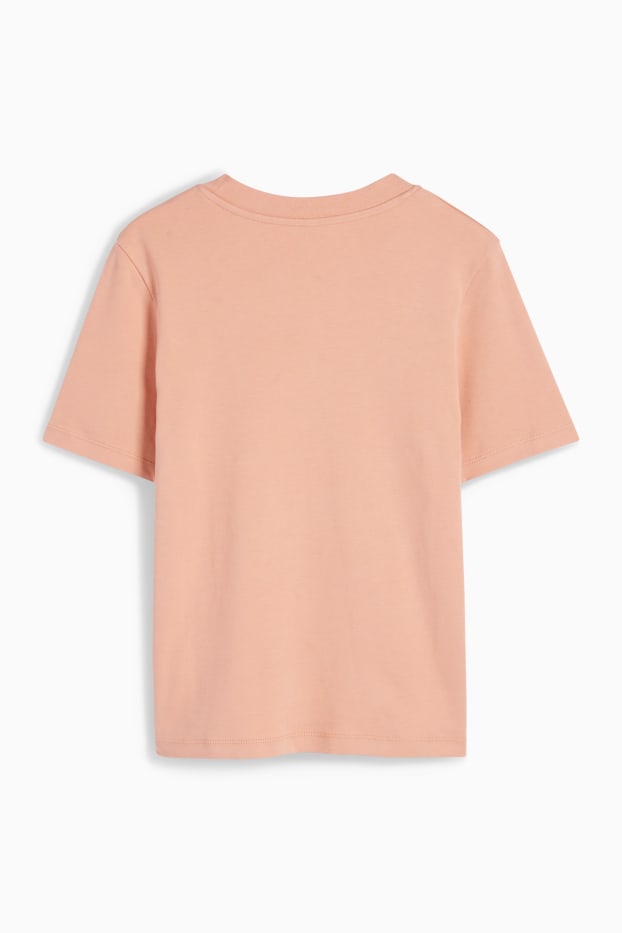 Femei - Tricou - slim fit - teracotă