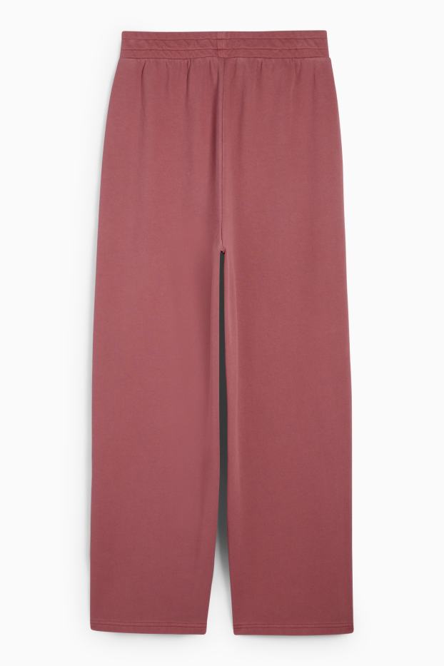 Dámské - Teplákové kalhoty - tmavě růžová