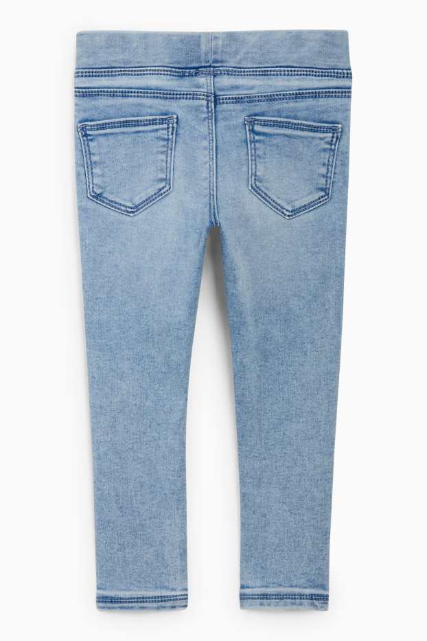 Copii - Fete - Colanți-jeans - denim-albastru deschis