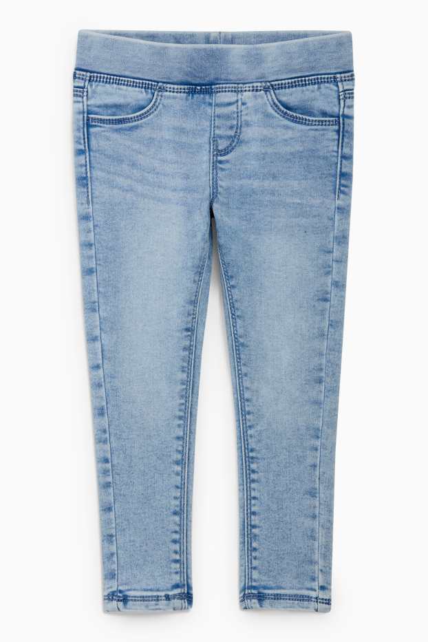 Copii - Fete - Colanți-jeans - denim-albastru deschis