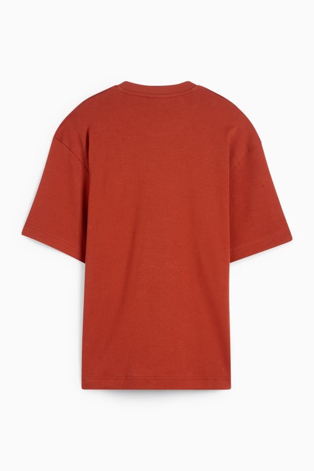 Bărbați - Tricou - relaxed fit - maro