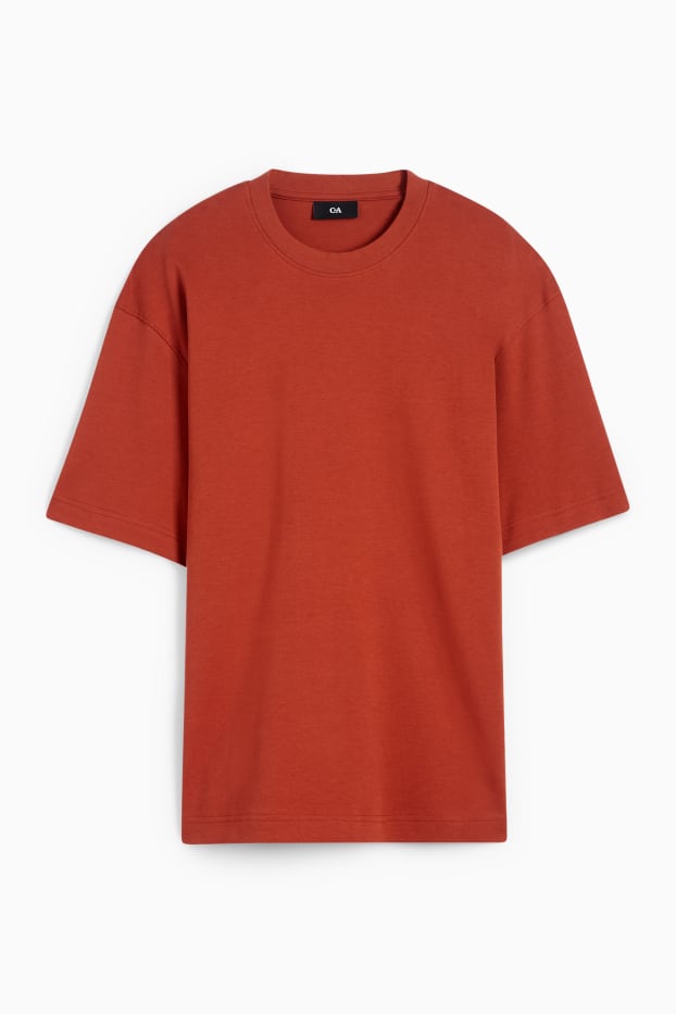 Bărbați - Tricou - relaxed fit - maro