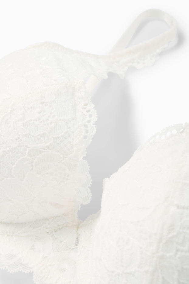 Women - Underwire bra - PLUNGE - padded - cremewhite
