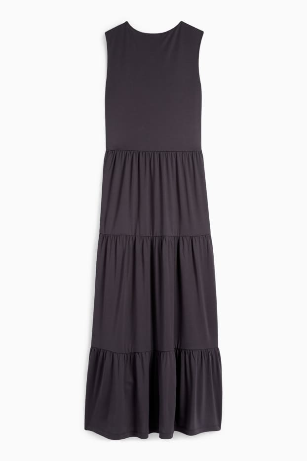 Femei - Rochie în A - gri închis