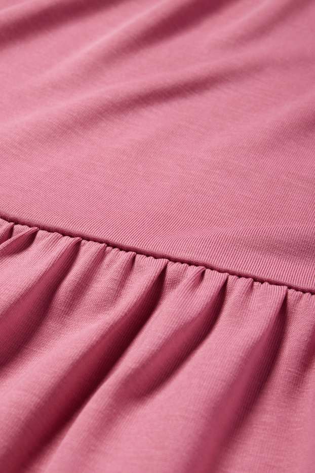 Femei - Rochie în A - roz închis