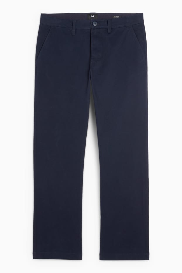 Bărbați - Chino - regular fit - albastru închis