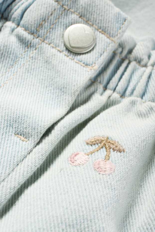 Bebeluși - fete - Cireașă - jeans bebeluși - denim-albastru deschis