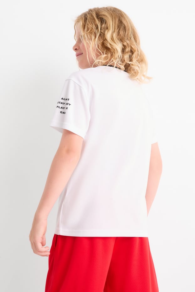 Copii - Băieți - Încălțăminte sport - tricou funcțional - alb