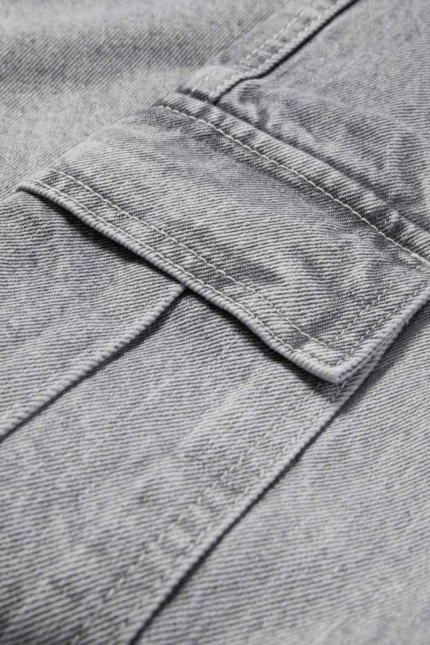 Copii - Băieți - Cargo jeans - denim-gri