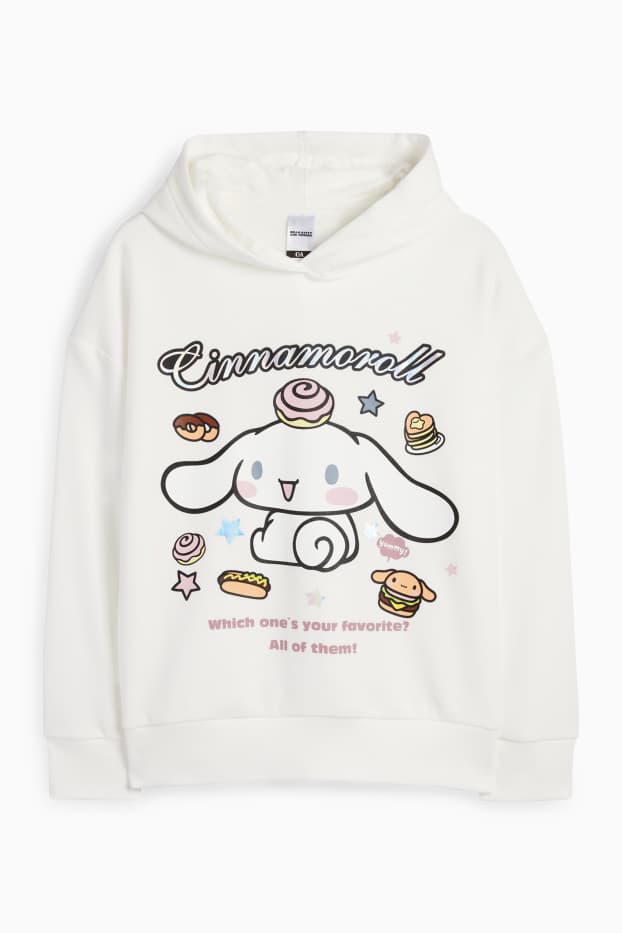 Copii - Fete - Cinnamoroll - hanorac - alb