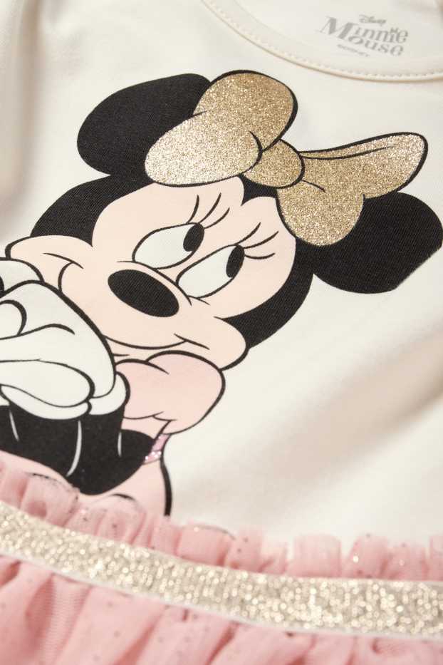 Copii - Fete - Minnie Mouse - set - rochie și poșetă - 2 piese - bej