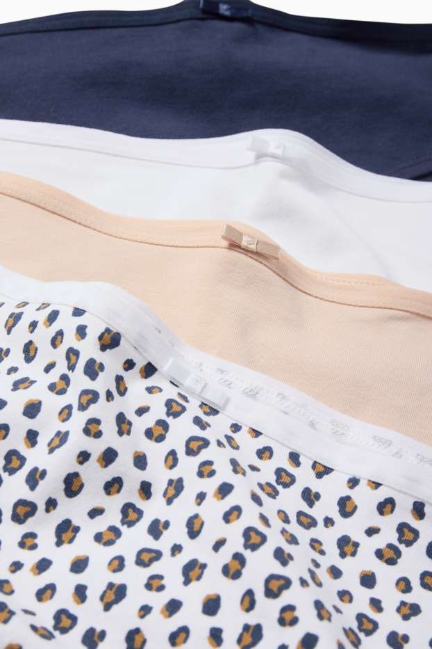 Dámské - Multipack 4 ks - kalhotky hipster - tmavomodrá