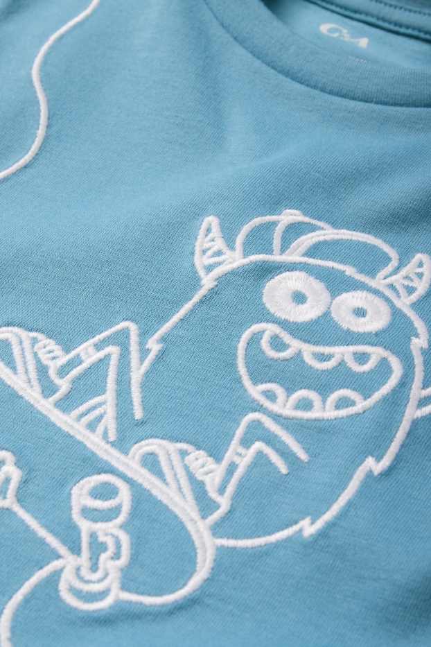 Copii - Băieți - Monstru skater - tricou cu mânecă scurtă - albastru