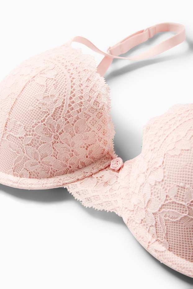 Women - Underwire bra - DEMI - padded - rose