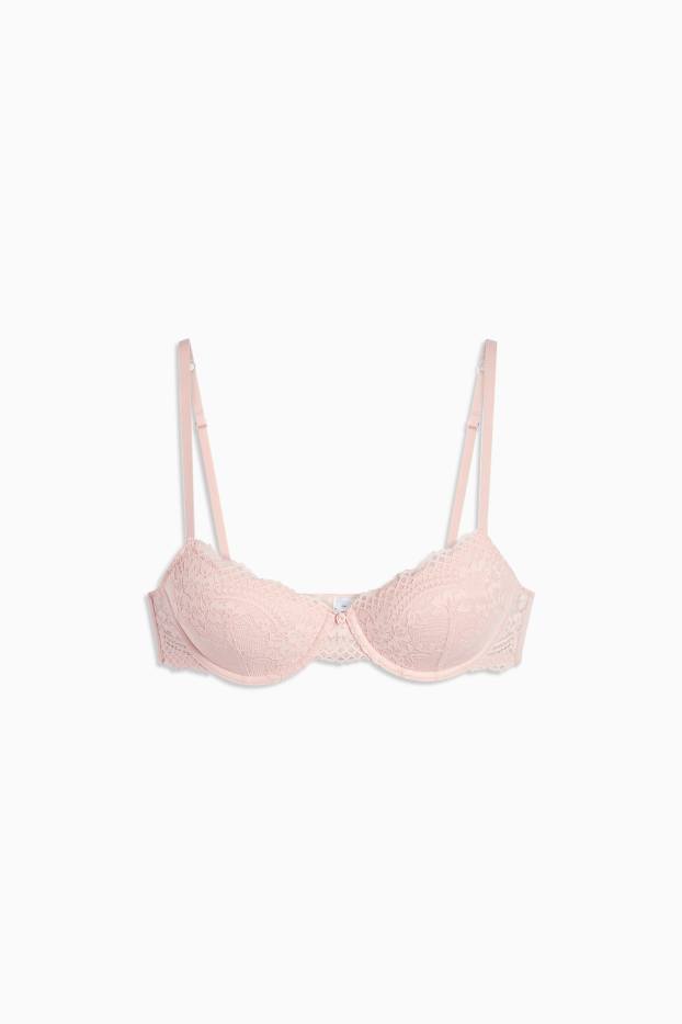 Women - Underwire bra - DEMI - padded - rose
