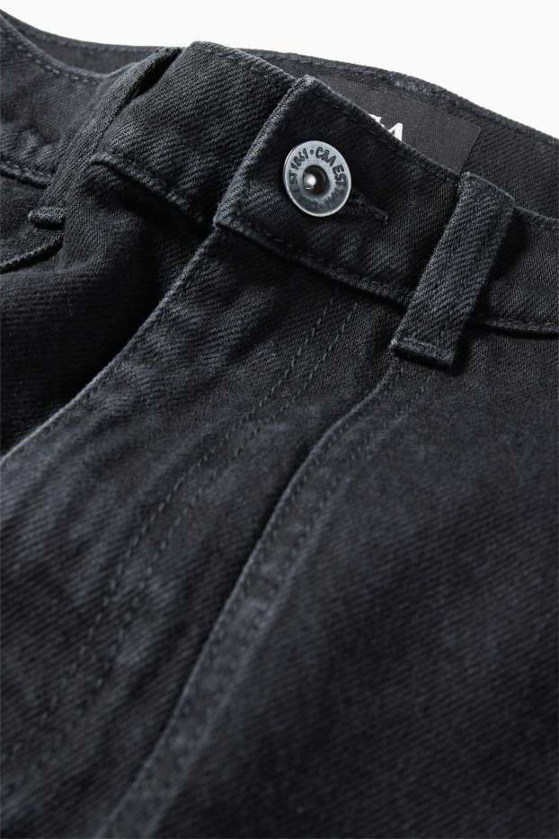 Femei - Fustă mini din denim - negru