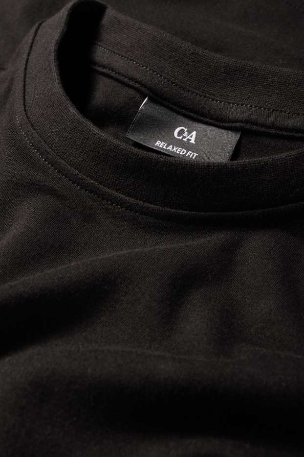 Bărbați - Multipack 2 buc. - tricou - relaxed fit - negru
