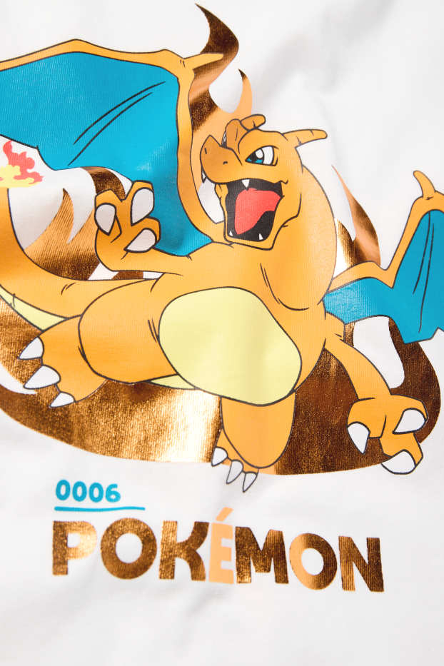Copii - Băieți - Pokémon - tricou cu mânecă scurtă - alb