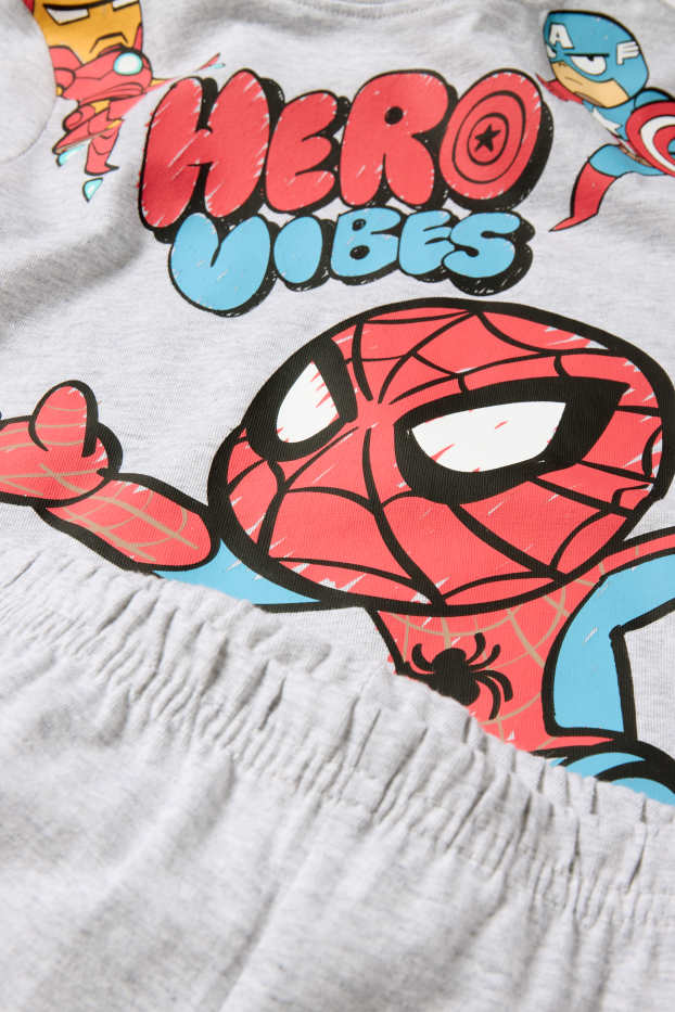 Copii - Băieți - Păienjenelul Marvel și prietenii lui uimitori - pijama - 2 piese - gri deschis melanj