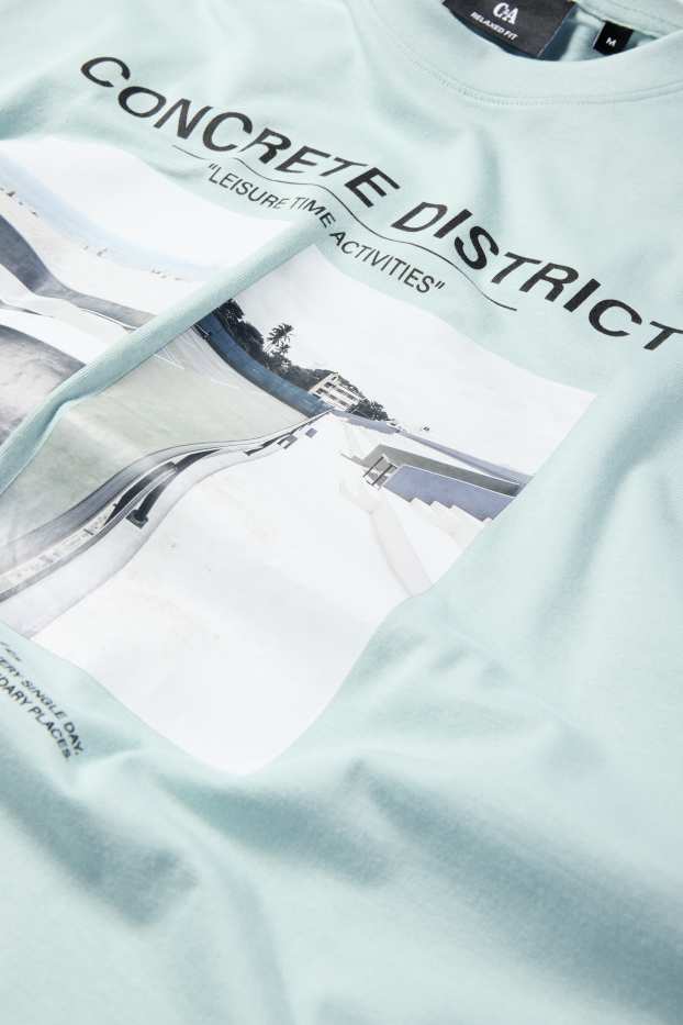 Bărbați - Tricou - relaxed fit - verde mentă