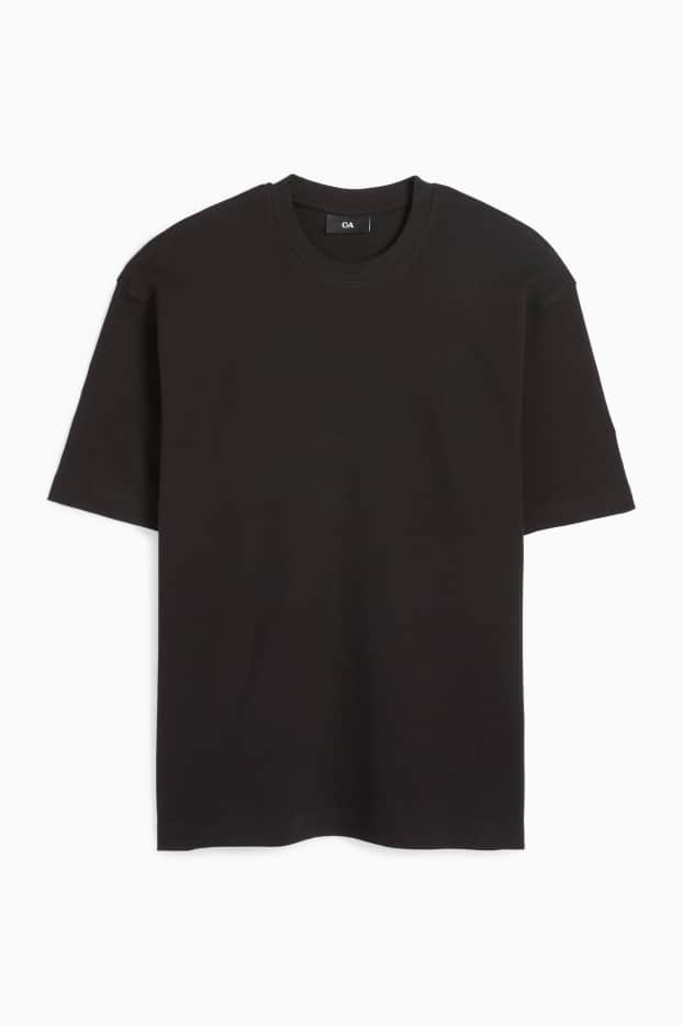 Bărbați - Tricou - relaxed fit - negru