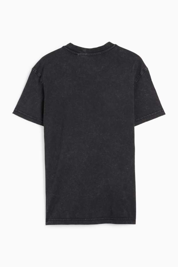 Copii - Băieți - Schelet skater - tricou cu mânecă scurtă - negru