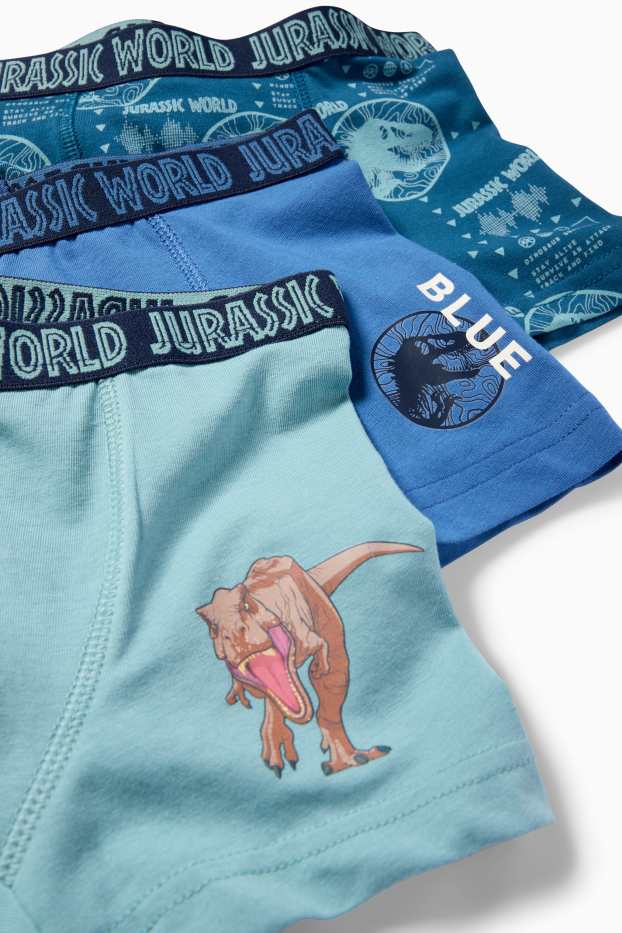 Copii - Băieți - Multipack 3 perechi - Jurassic World - boxeri - albastru închis