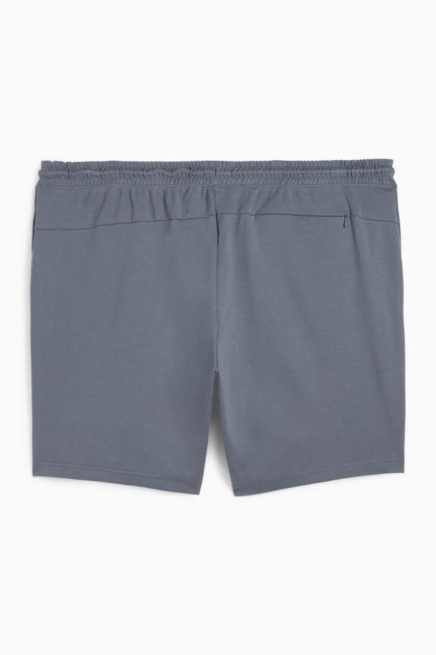 Bărbați - Pantaloni scurți de trening - gri închis