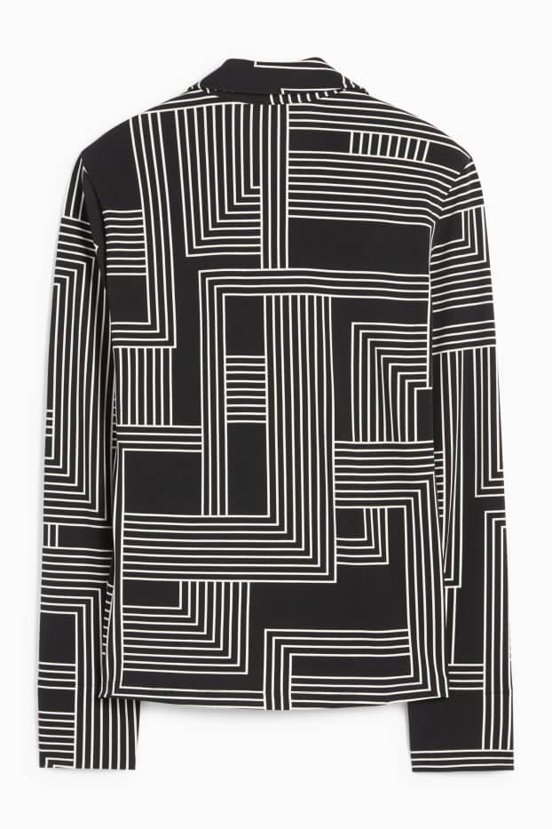 Femei - Bluză - cu model - negru / alb