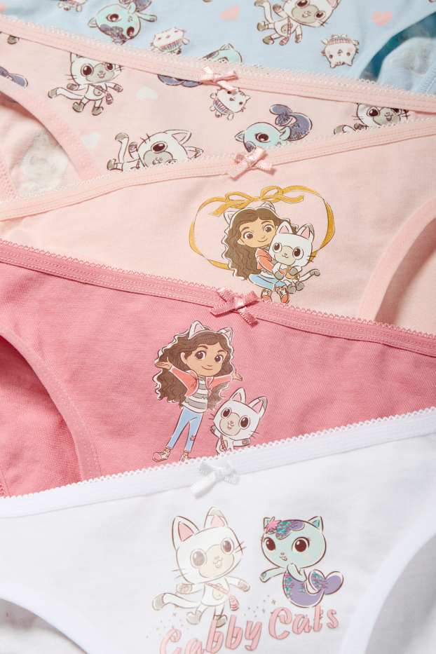 Copii - Fete - Multipack 5 perechi - Casa de păpuși a lui Gabby - chiloți - roz
